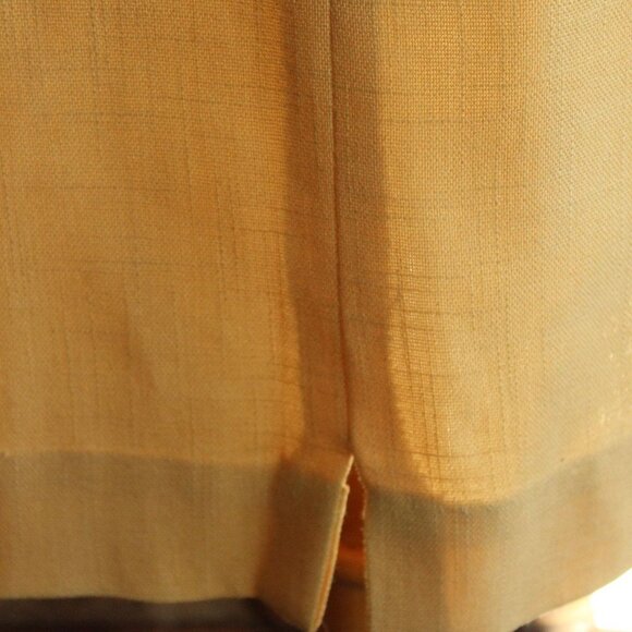 Vintage 1940s Suit, Arthur Jay Yellow Linen Two Piece Skirt And Jacket - Picture 6 of 11